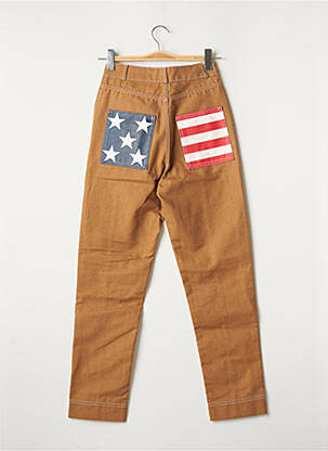 Pantalon drept talie înaltă talie înaltă maro TOMMY HILFIGER femeie