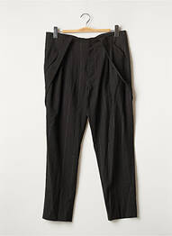 Pantalon drept elasticitate talie înaltă negru ONE STEP femeie