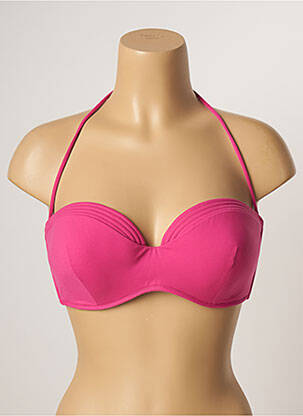 Sutien de costum de baie elasticitate sutien balconet cu decolteu înalt roz LA PERLA femeie