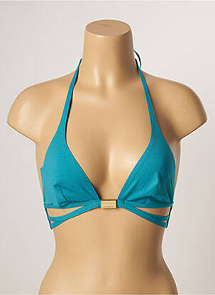 Sutien de costum de baie elasticitate top triunghiuri albastru LA PERLA femeie