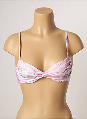 Sutien de costum de baie elasticitate sutien cupe întregi cu decolteu înalt roz LA PERLA femeie