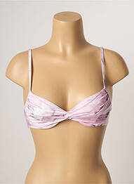 Sutien de costum de baie elasticitate sutien cupe întregi cu decolteu înalt roz LA PERLA femeie