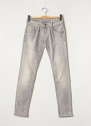 Blugi cu croială slim gri TOMMY HILFIGER femeie