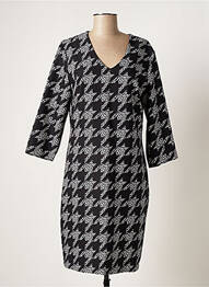 Rochie midi mâneci 3/4 mâneci 3/4 negru QUATTRO femme