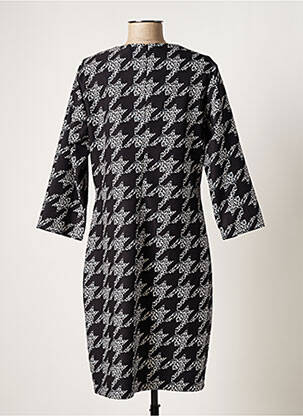 Rochie midi mâneci 3/4 mâneci 3/4 negru QUATTRO femeie