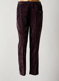 Pantalon drept elasticitate talie înaltă violet QUATTRO femme