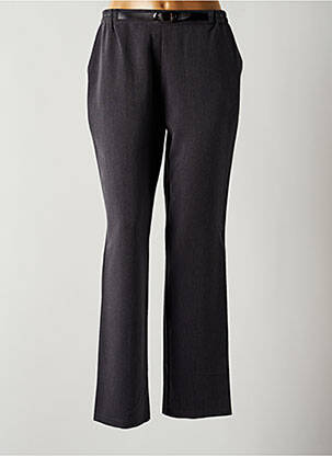 Pantalon drept elasticitate talie înaltă gri QUATTRO femeie