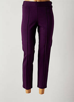Jegging țesătură jersey talie înaltă violet QUATTRO femeie