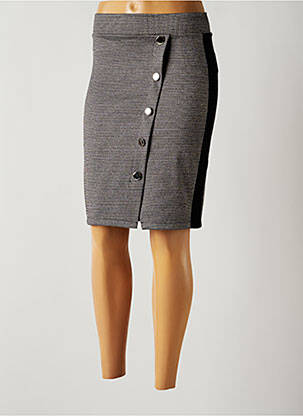 Fustă midi negru QUATTRO femeie