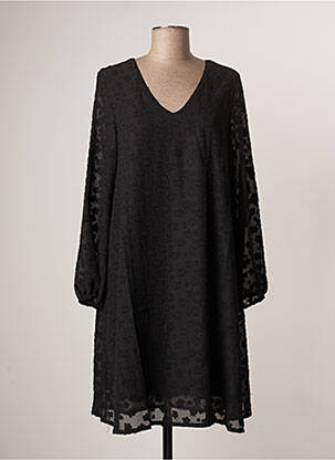 Rochie midi mâneci lungi mâneci lungi negru LE PETIT BAIGNEUR femme