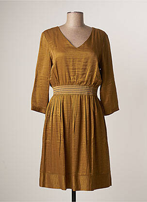 Rochie midi mâneci 3/4 mâneci 3/4 verde LE PETIT BAIGNEUR femeie