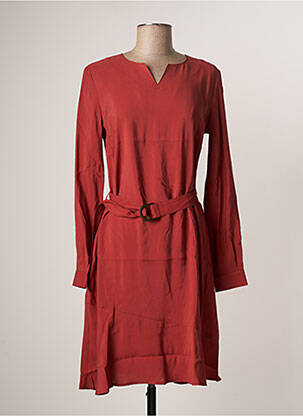 Rochie midi mâneci lungi mâneci lungi portocaliu LE PETIT BAIGNEUR femeie
