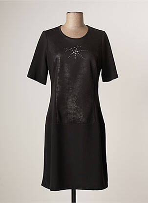 Rochie midi mâneci scurte mâneci scurte negru GUY DUBOUIS femeie