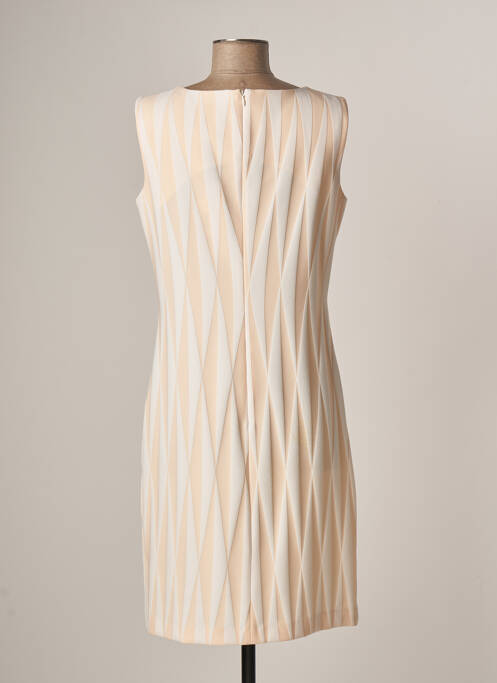 Rochie midi bej FRANCE RIVOIRE femeie