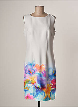 Rochie midi gri FRANCE RIVOIRE femeie