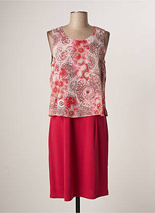 Rochie midi roz GUY DUBOUIS femeie