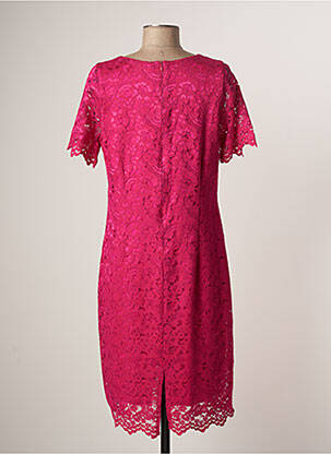 Rochie midi mâneci scurte mâneci scurte roz FRANCE RIVOIRE femeie