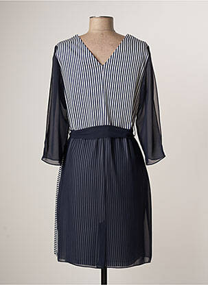 Rochie midi mâneci 3/4 mâneci 3/4 albastru MERI & ESCA femeie