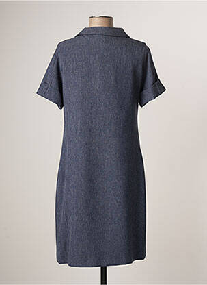 Rochie midi mâneci scurte mâneci scurte albastru FRANCE RIVOIRE femeie