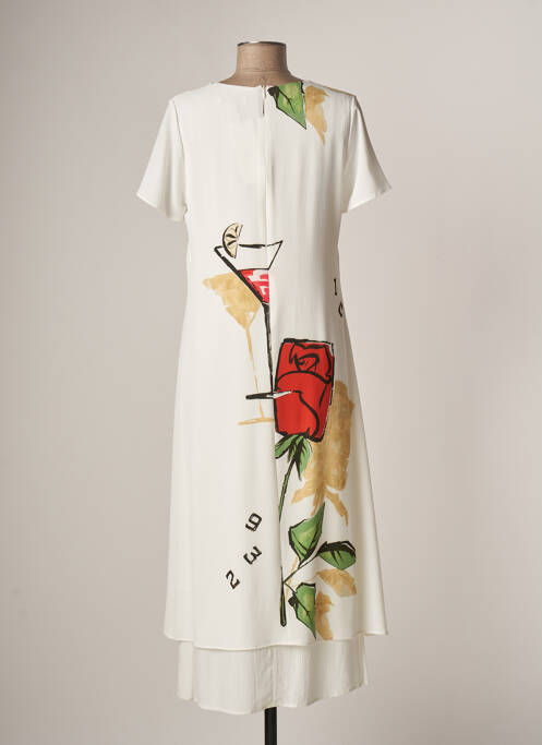 Rochie lungă mâneci scurte mâneci scurte alb MERI & ESCA femme