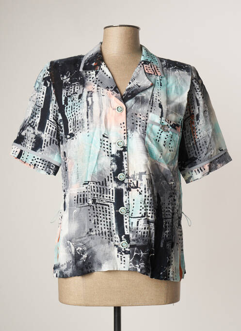 Cămașă mâneci scurte mâneci scurte gri FRANCE RIVOIRE femme