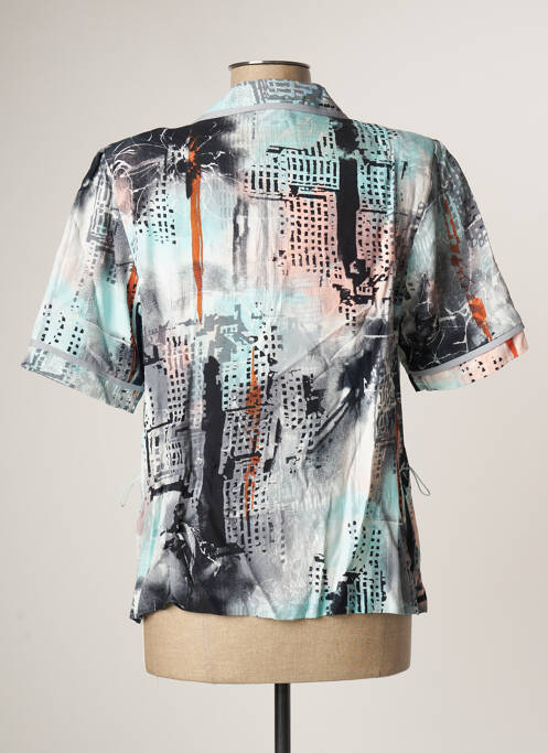 Cămașă mâneci scurte mâneci scurte gri FRANCE RIVOIRE femme