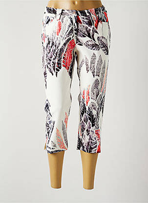 Pantalon trei sferturi alb FRANCE RIVOIRE femeie