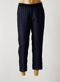 Pantalon 7/8 închidere cu fermoar sub clapetă cu nasturi mărime normală albastru MERI & ESCA femme