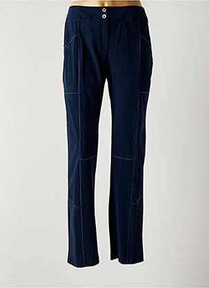 Pantalon drept albastru FRANCE RIVOIRE femeie