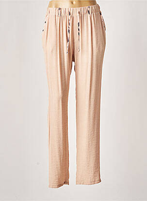 Pantalon drept talie elastică mărime normală roz MERI & ESCA femme