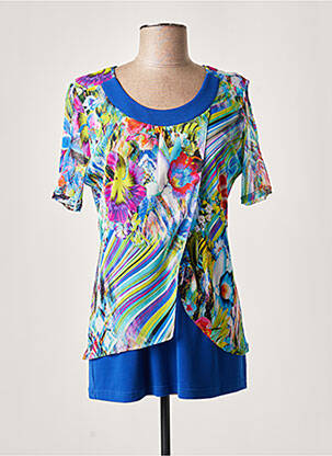 Tunică mâneci scurte albastru GUY DUBOUIS femeie