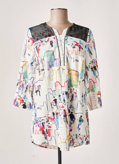 Tunică mâneci lungi alb MERI & ESCA femeie