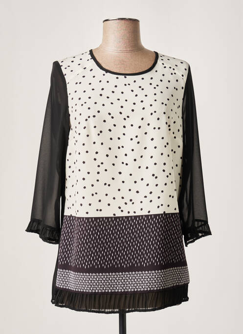 Tunică mâneci lungi negru FRANCE RIVOIRE femeie