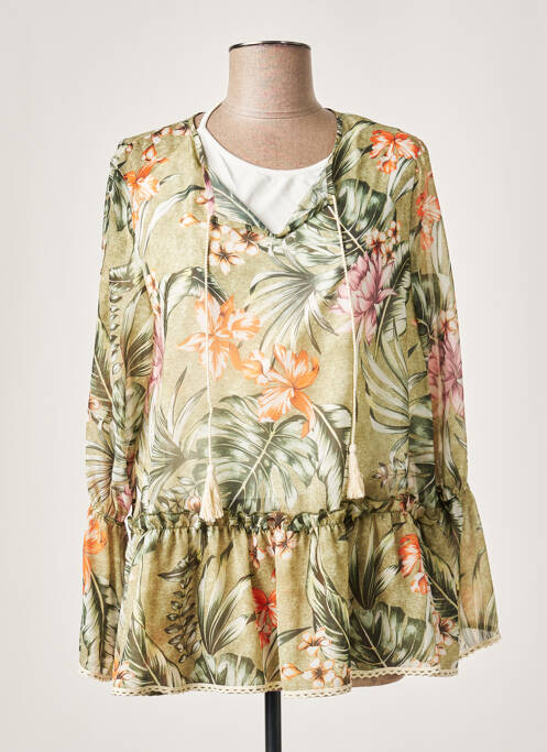 Tunică mâneci lungi verde GUY DUBOUIS femeie