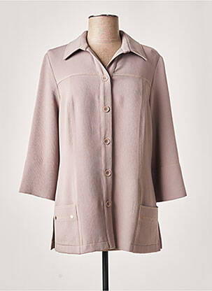 Jachete casual guler tip costum bej FRANCE RIVOIRE femeie