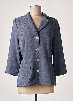 Jachete casual guler tip costum albastru FRANCE RIVOIRE femeie