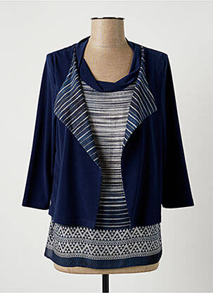 Top albastru FRANCE RIVOIRE femeie