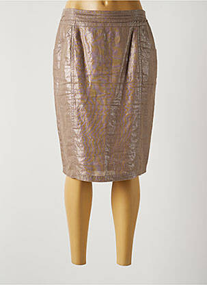 Fustă midi bej MERI & ESCA femeie