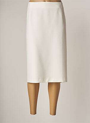 Fustă midi alb FRANCE RIVOIRE femeie