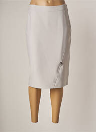 Fustă midi elasticitate gri FRANCE RIVOIRE femme