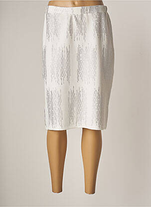 Fustă midi alb GUY DUBOUIS femeie