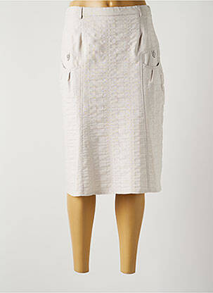 Fustă midi bej FRANCE RIVOIRE femeie