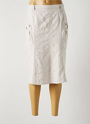 Fustă midi gri GUY DUBOUIS femeie