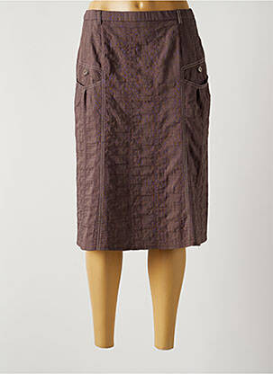 Fustă midi maro GUY DUBOUIS femeie