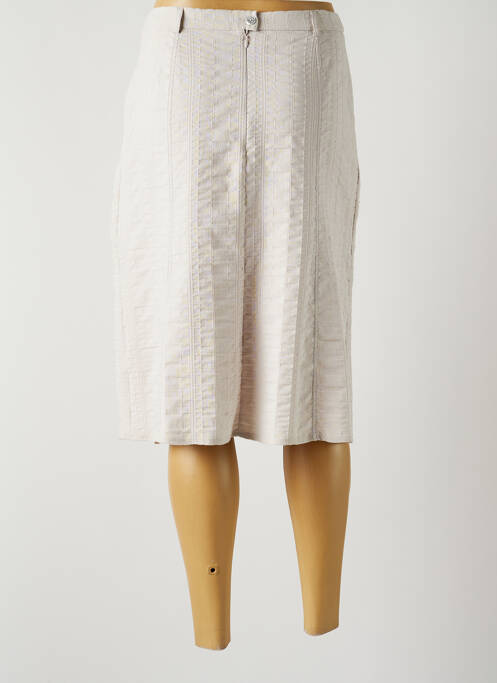 Fustă midi bej FRANCE RIVOIRE femeie