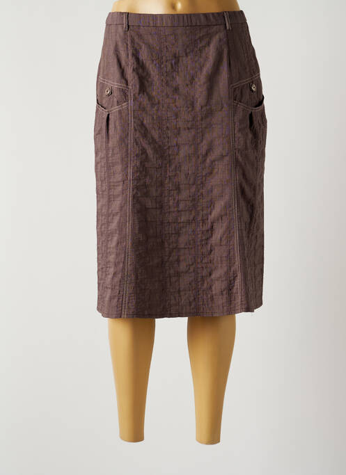 Fustă midi maro GUY DUBOUIS femeie