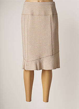 Fustă midi bej GUY DUBOUIS femeie