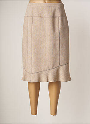Fustă midi bej FRANCE RIVOIRE femeie