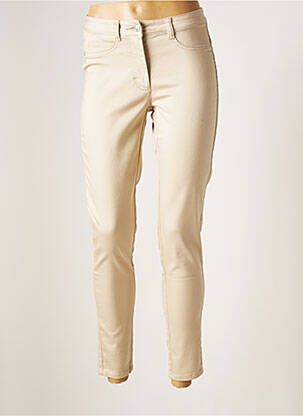 Pantalon slim bej BARBARA LEBEK femeie