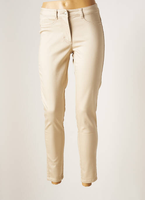 Pantalon slim bej BARBARA LEBEK femeie